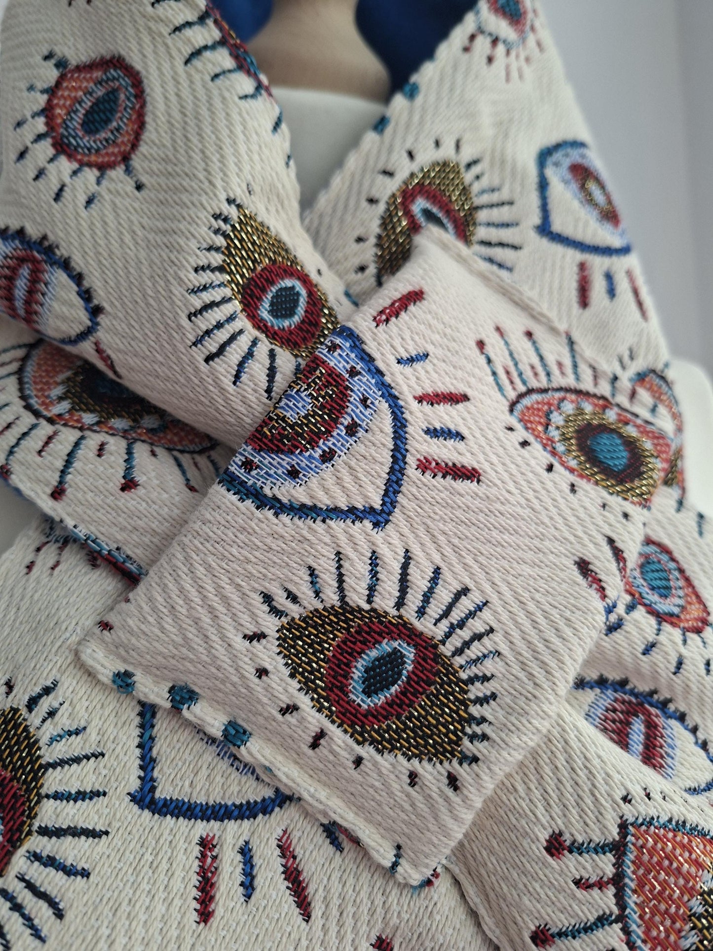 Scarf SKARFAKIA with greek eyes lucky