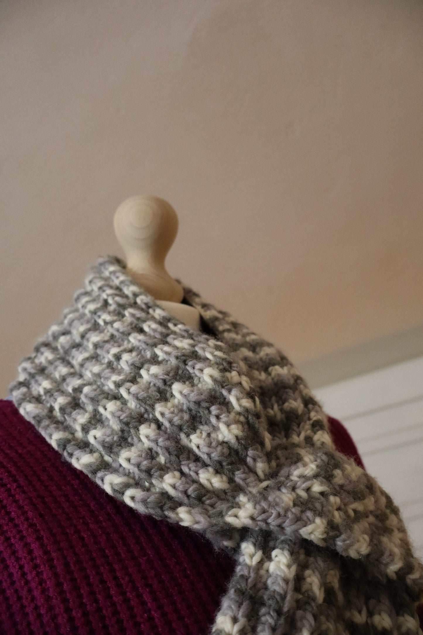 Scarf SKARFAKIA Salt and Pepper