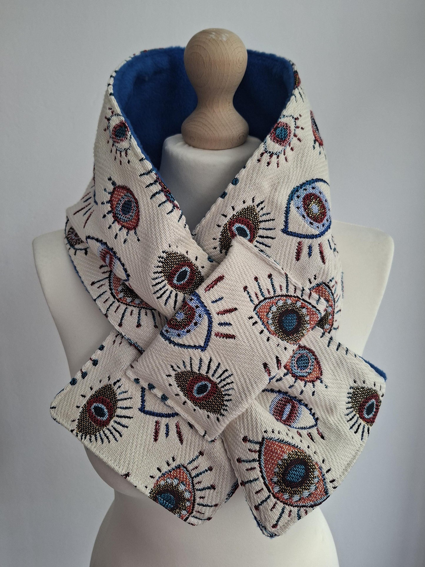 Scarf SKARFAKIA with greek eyes lucky