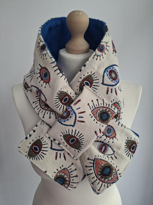 Scarf SKARFAKIA with greek eyes lucky