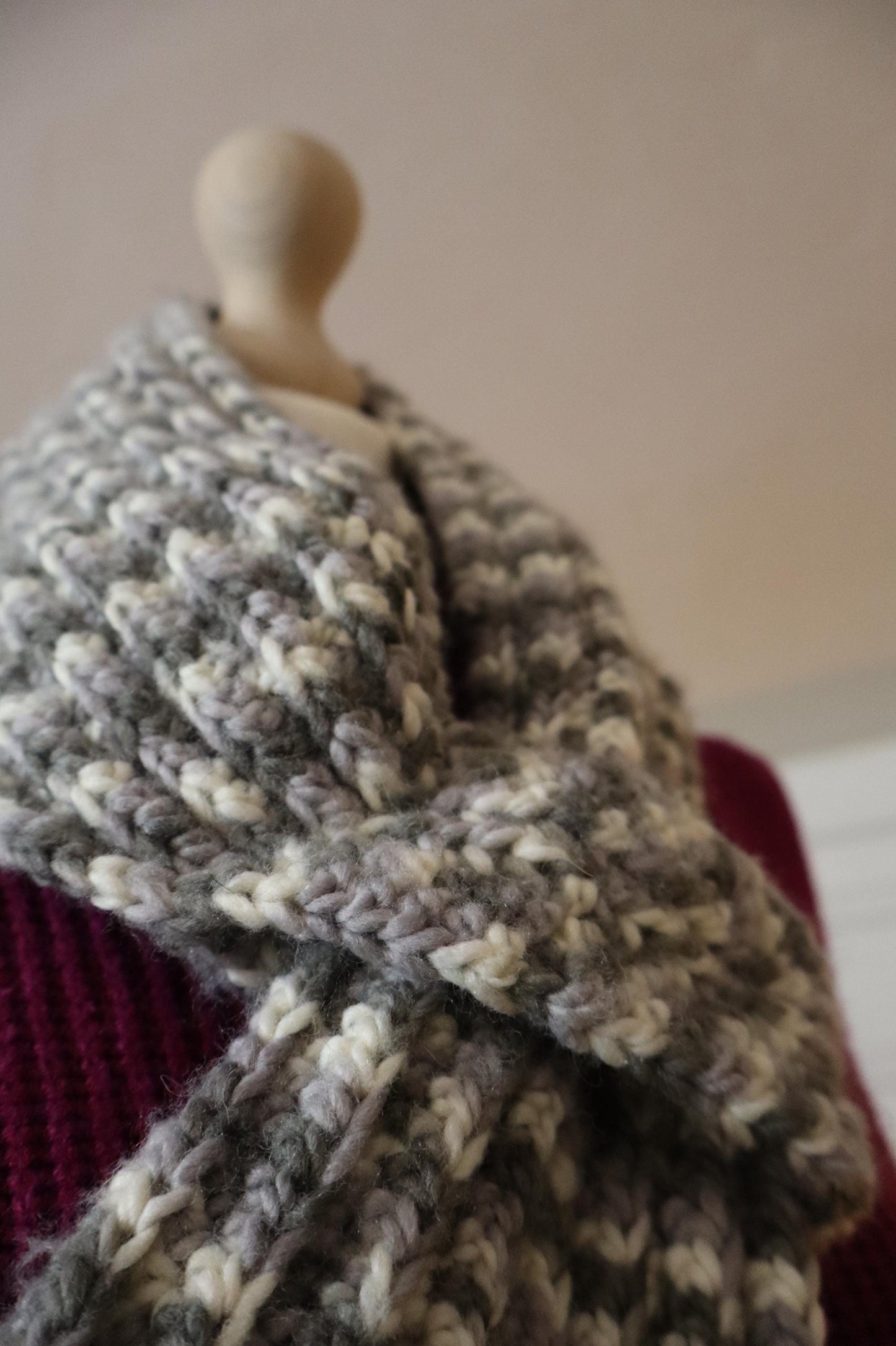 Scarf SKARFAKIA Salt and Pepper