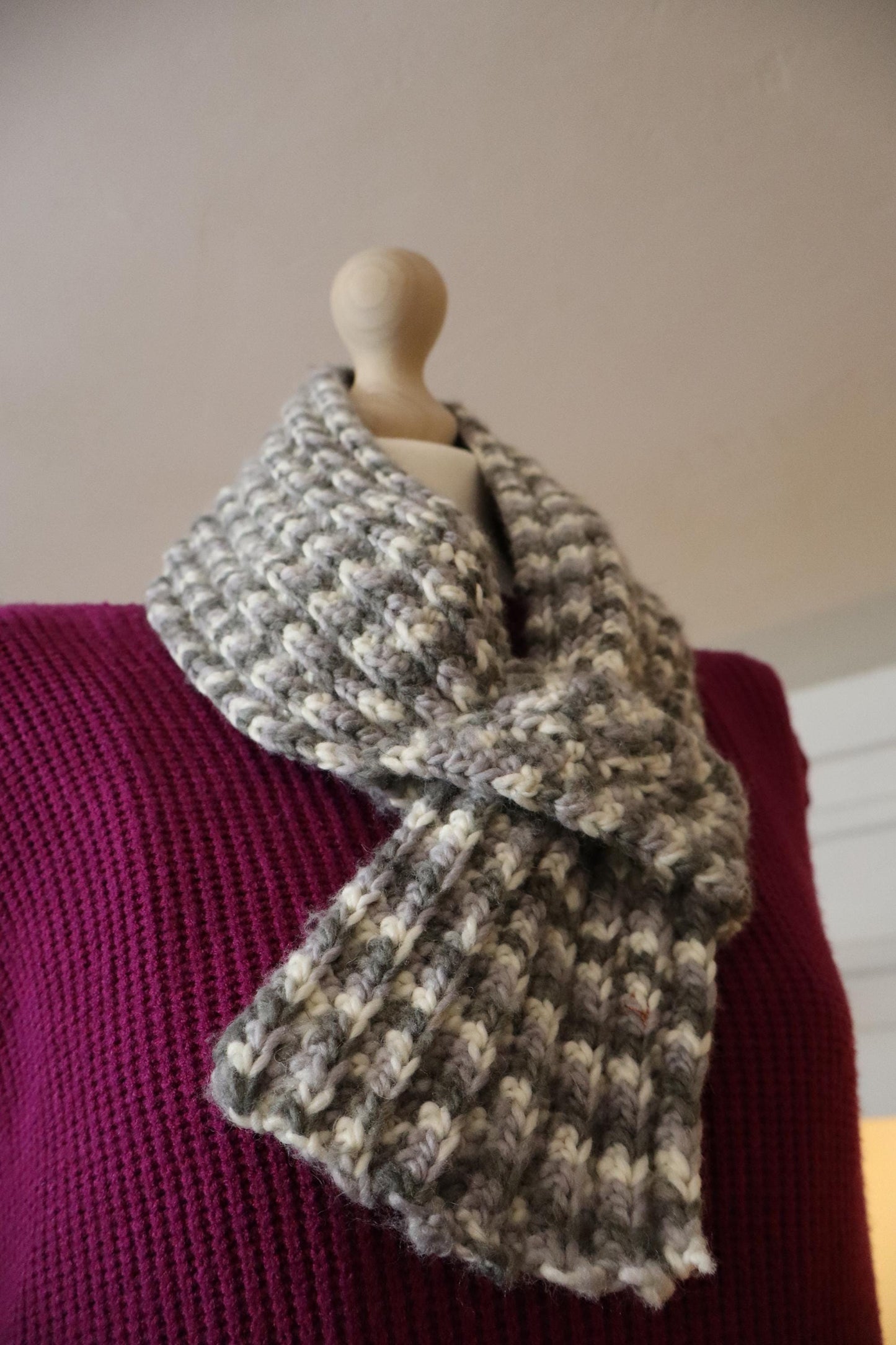 Scarf SKARFAKIA Salt and Pepper