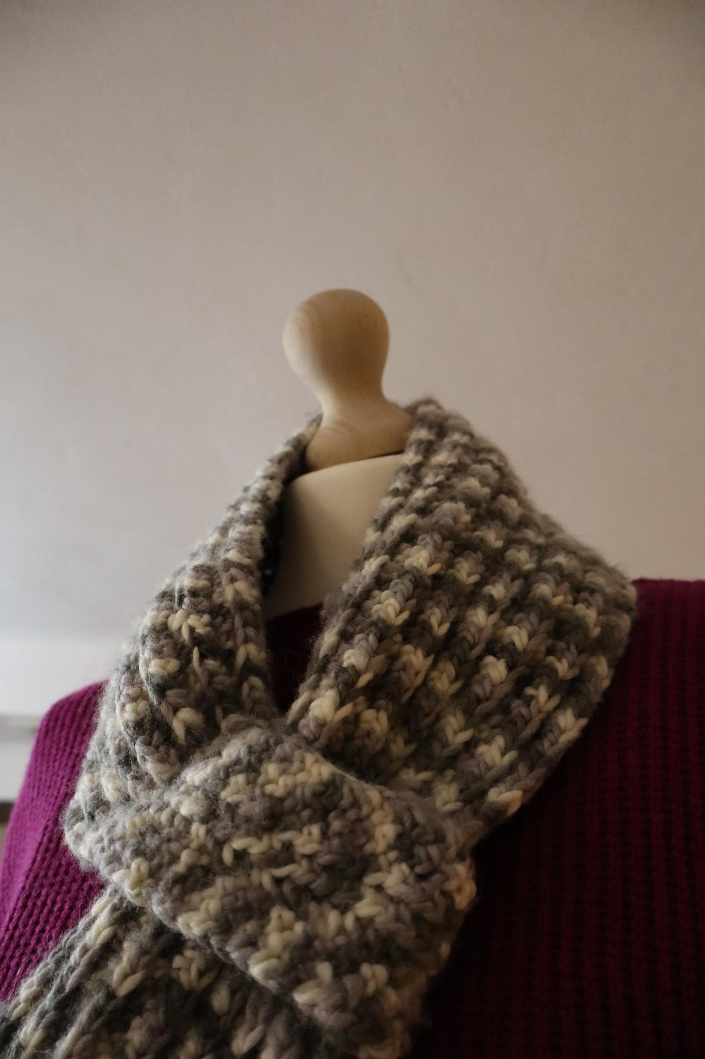 Scarf SKARFAKIA Salt and Pepper