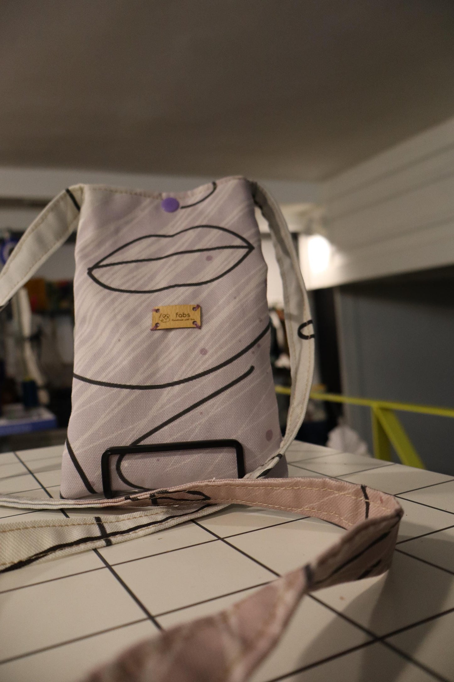 Mini crossbody bag cellphone bag cotton gift idea trip idea